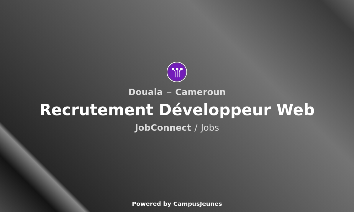 Recrutement Développeur Web à Douala