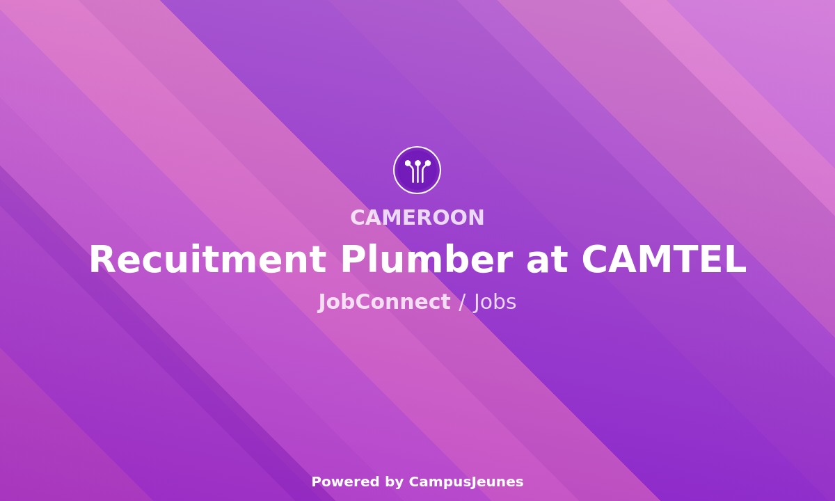 Recruitment Plumber at CAMTEL