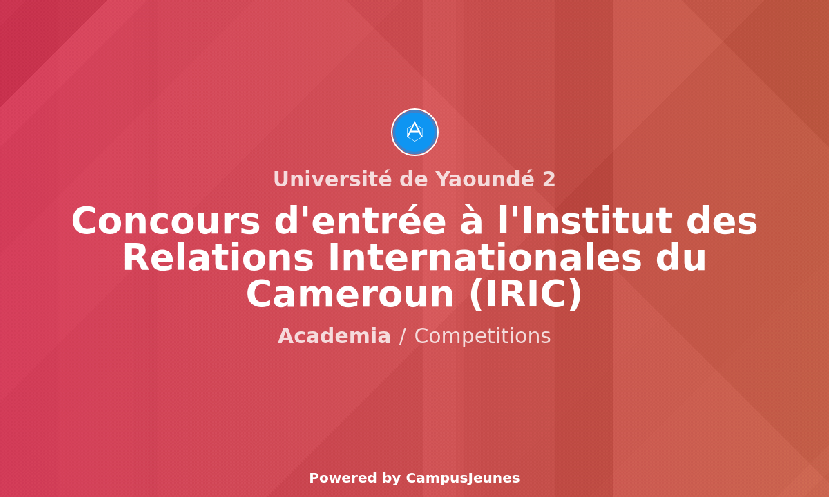 Concours d'entrée au Cycle de Master Professionnel à l'IRIC pour l'année académique 2025/2026