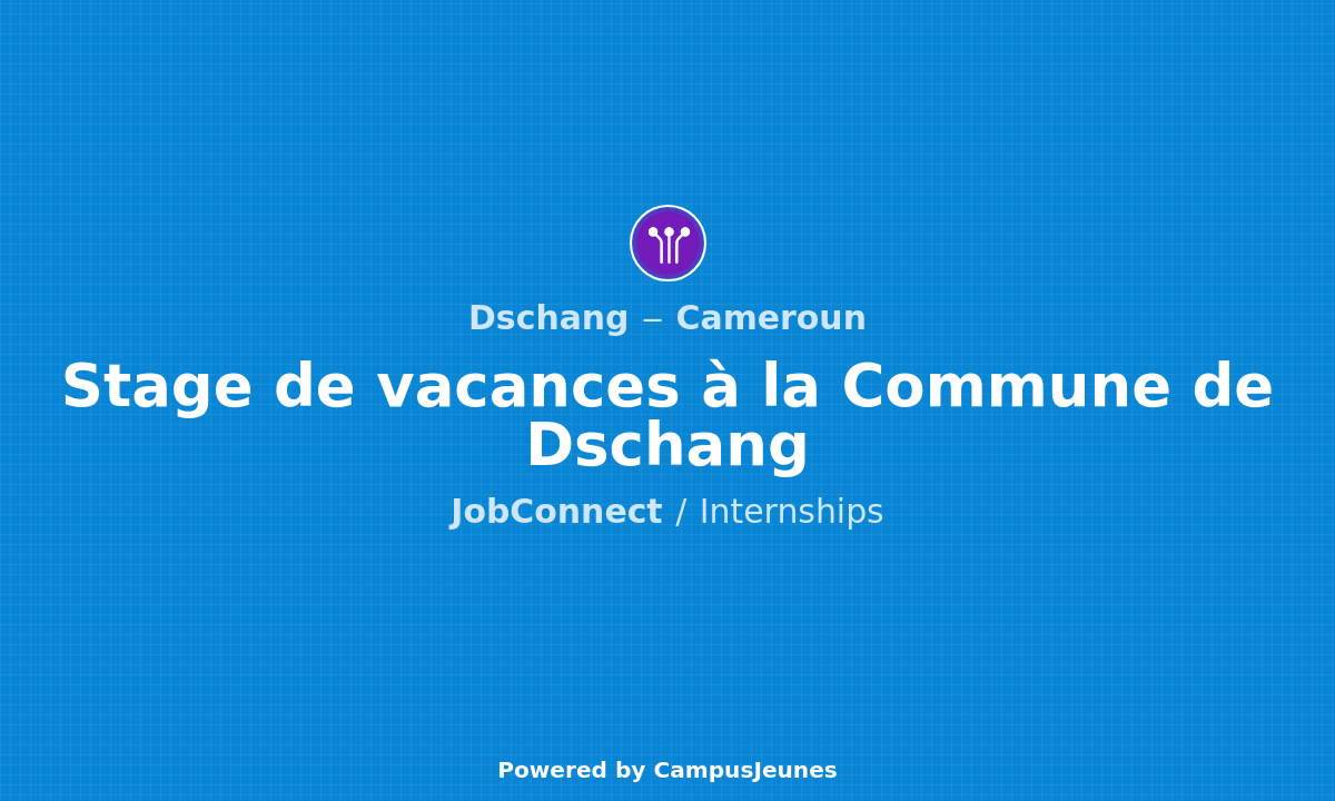 Stage de vacances à la Commune de Dschang