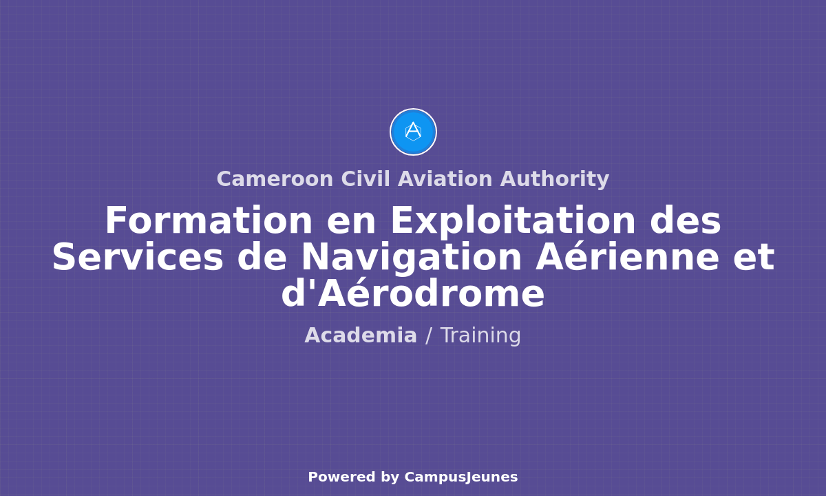 Formation en Exploitation des Services de Navigation Aérienne et d'Aérodrome - EFo-CCAA