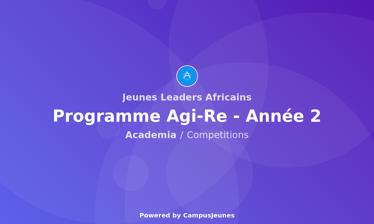 Programme Agi-Re - Année 2 : Une chance exceptionnelle pour les jeunes leaders africains