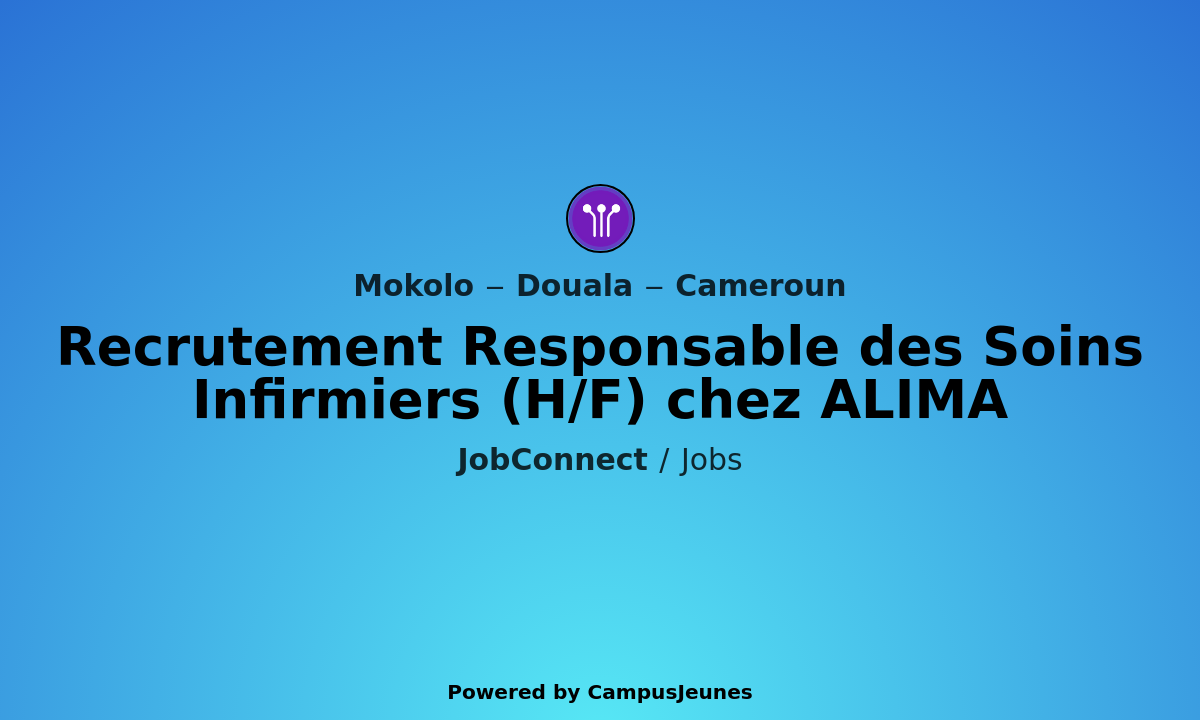 Recrutement Responsable des Soins Infirmiers (H/F) chez ALIMA - Mokolo