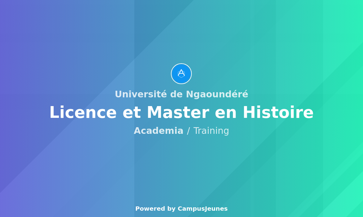 Formation en Histoire à l'Université de Ngaoundéré : Un Passé pour Construire l'Avenir