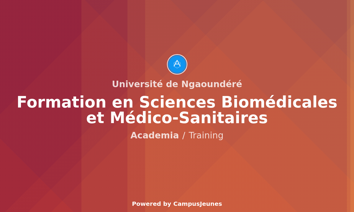 Formation en Sciences Biomédicales et Médico-Sanitaires à l'Université de Ngaoundéré