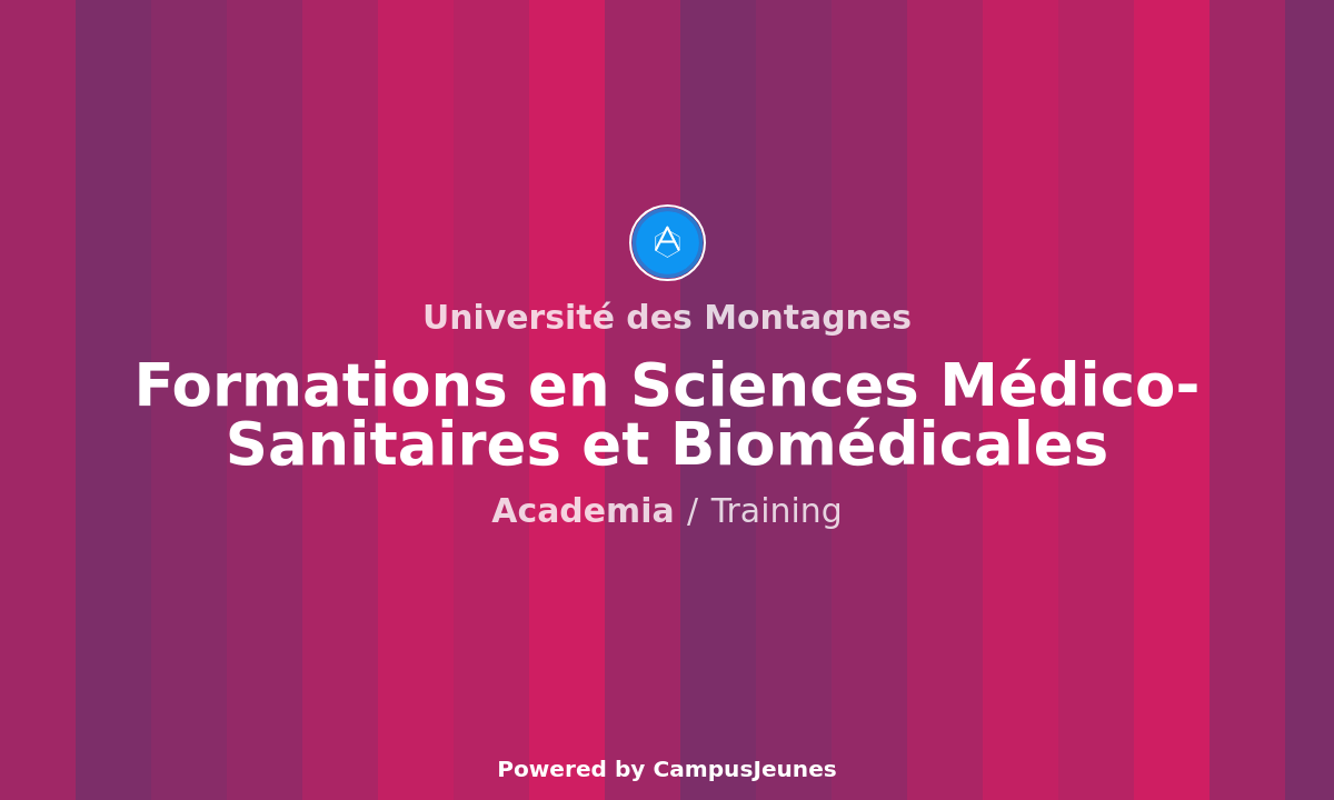 Formations en Sciences Médico-Sanitaires et Biomédicales à l'Université des Montagnes (UdM)